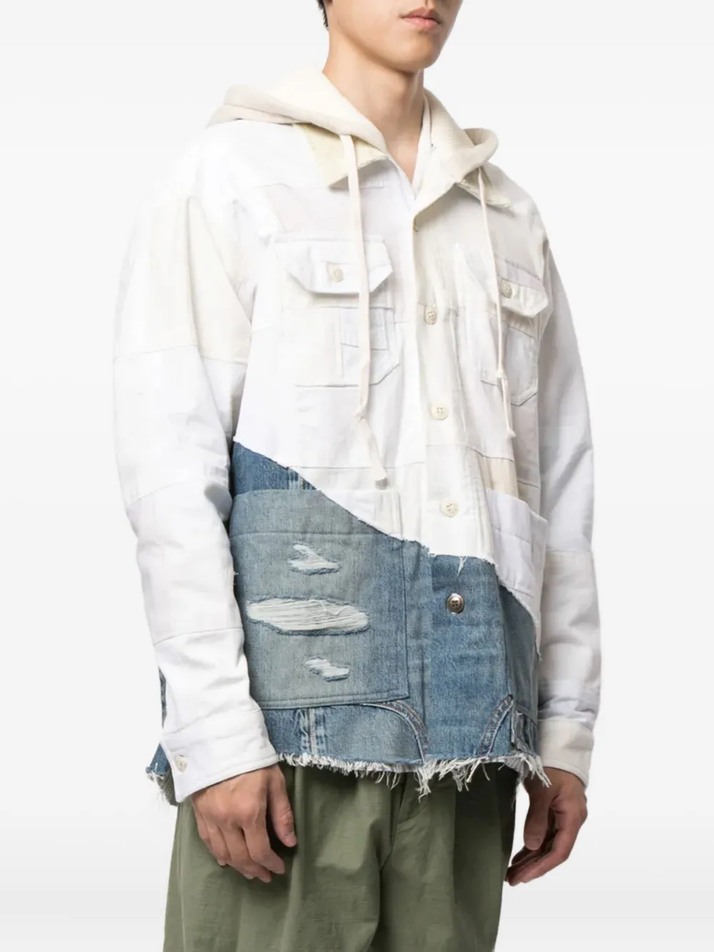 Greg Lauren Denim jack Wit