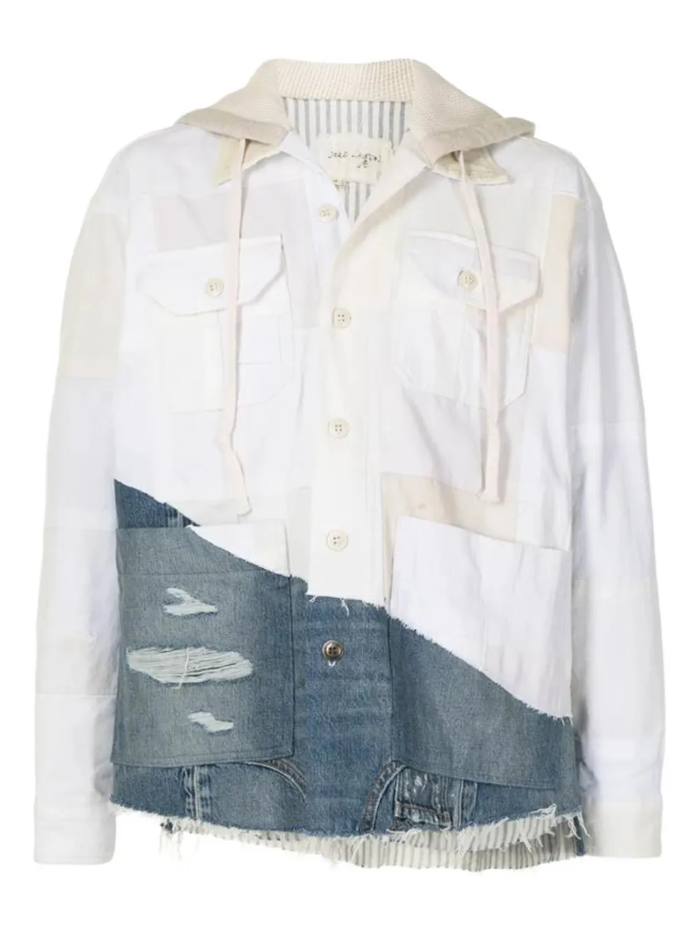 Greg Lauren Denim jack Wit