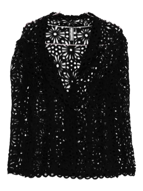 Norma Kamali floral-motif single-breasted jacket