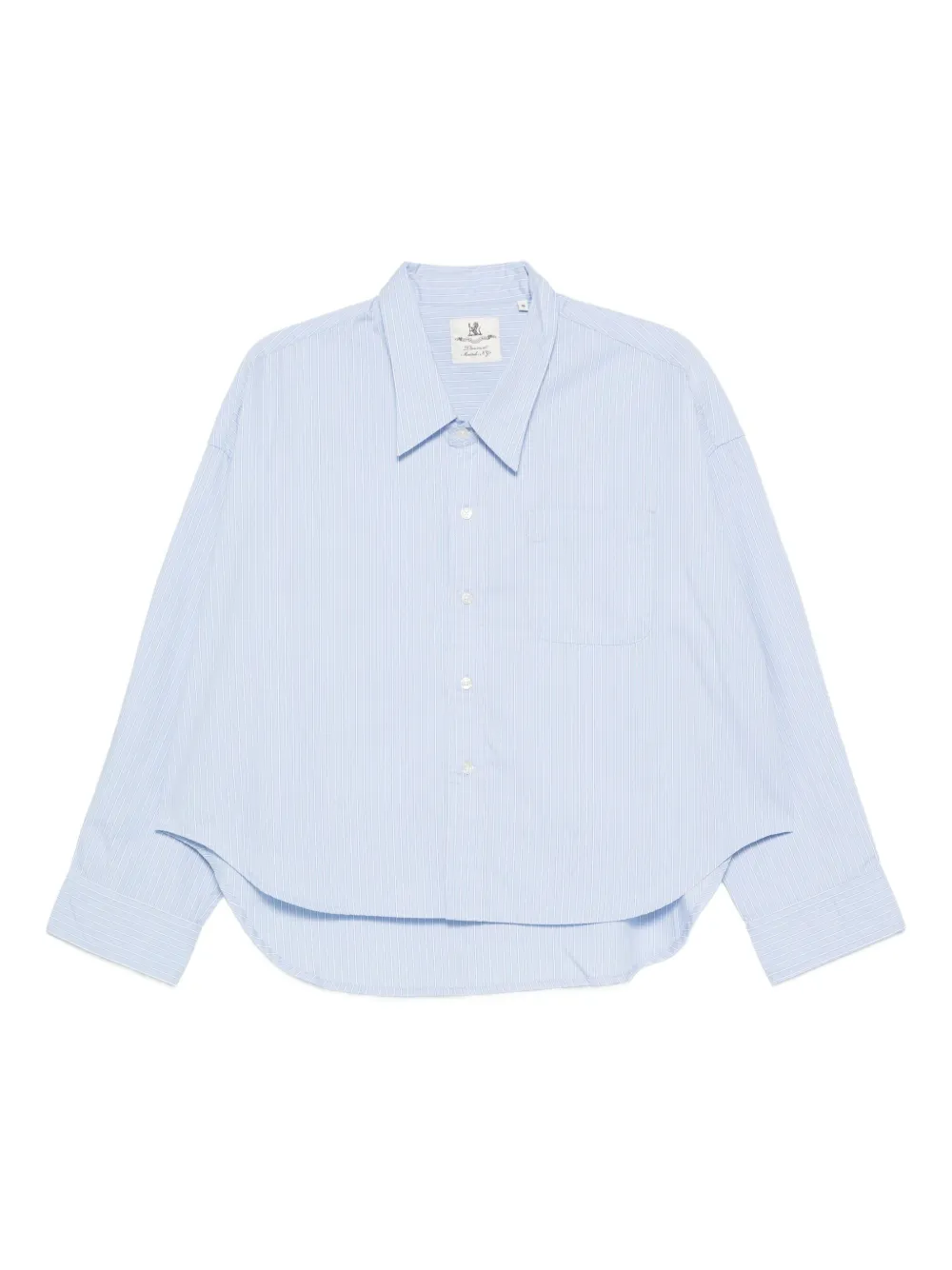 Denimist Cropped Shirt In Blue