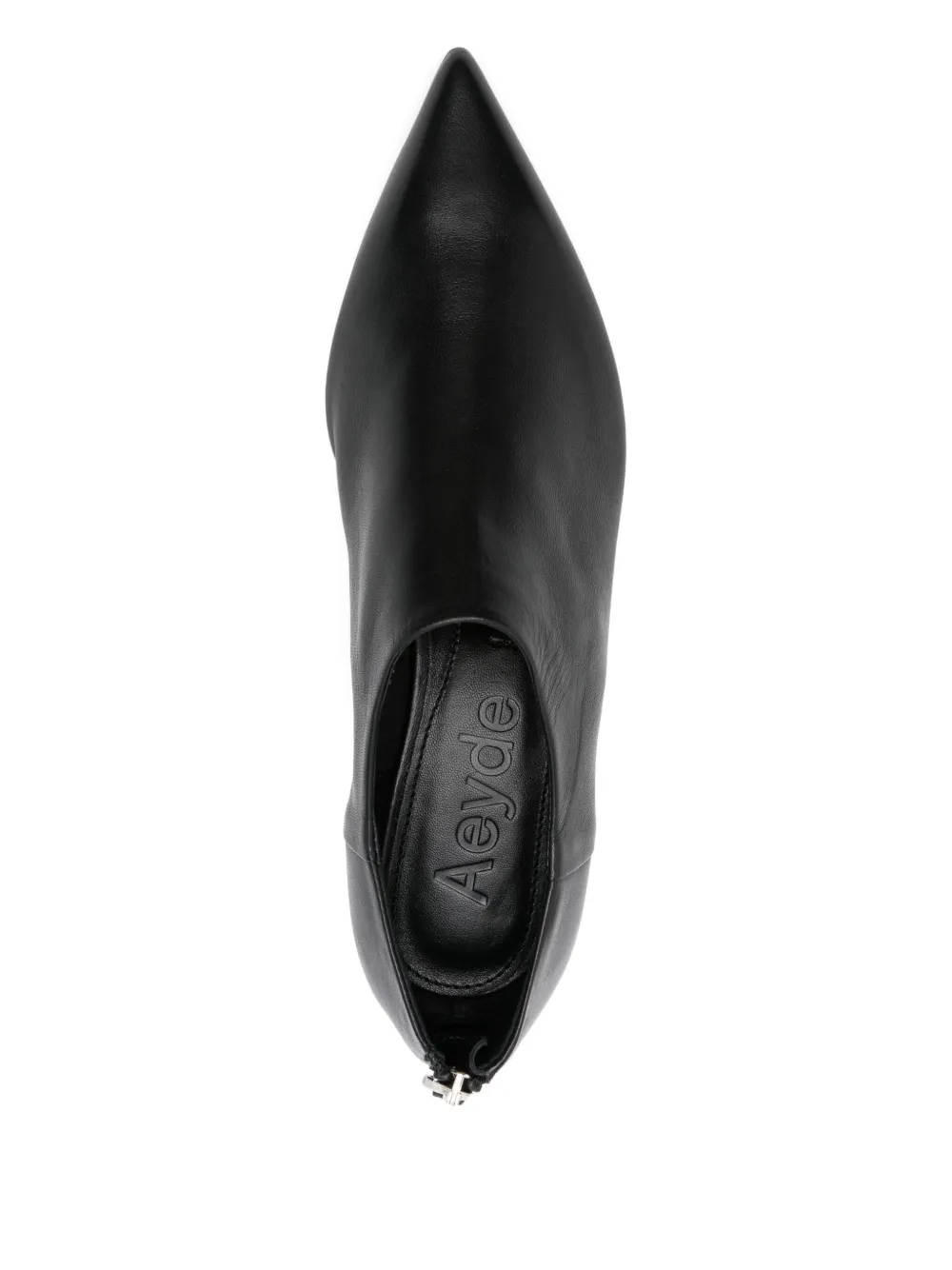 Aeyde Virun pointed-toe kitten-heel boots Black