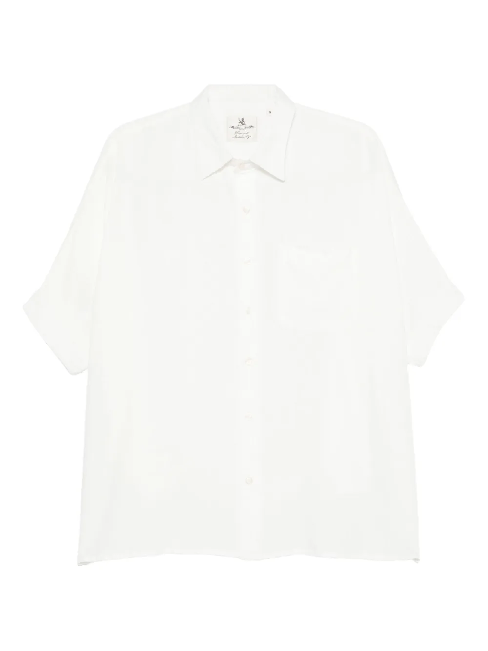 Denimist linen-blend shirt - ホワイト Denimist linen-blend shirt - ホワイト