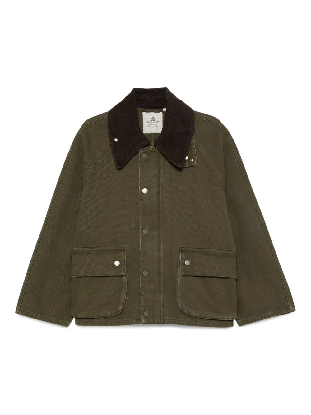 Denimist corduroy-collar jacket | Green | Image 1