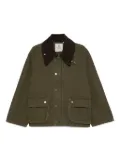 Denimist corduroy-collar jacket - Green