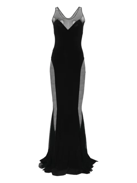 Norma Kamali panelled maxi dress