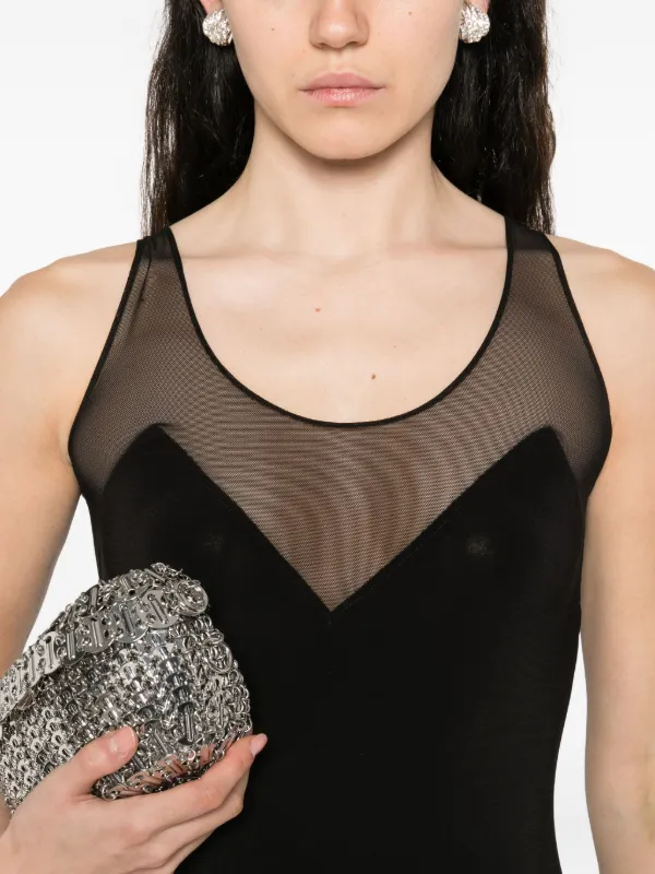 Moon Logo ribbed tank top