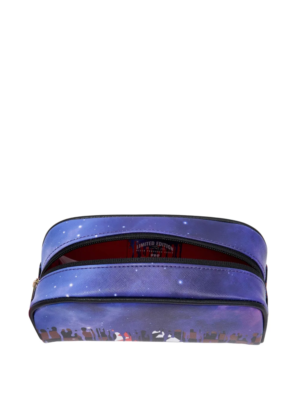 Sprayground Toilettas met print en haaientand Paars