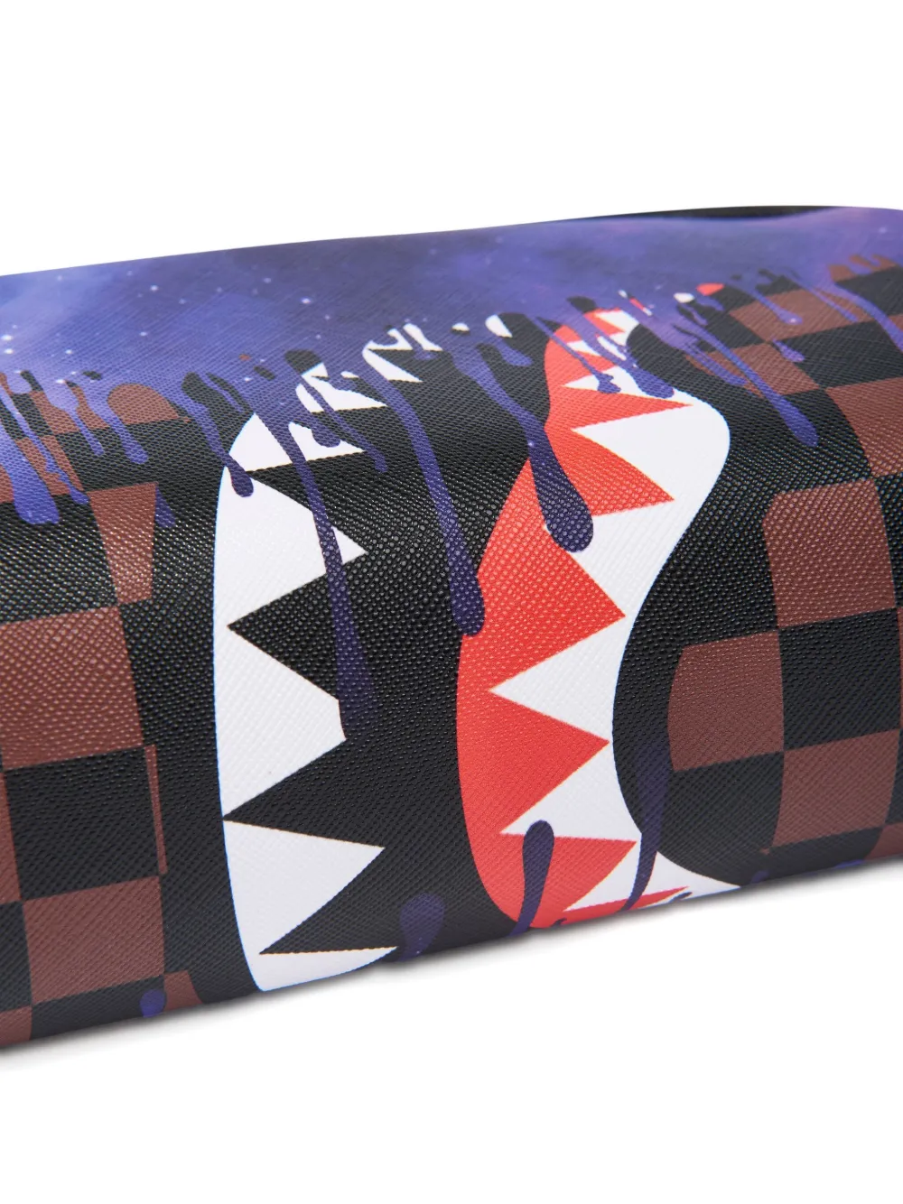 Sprayground Toilettas met print en haaientand Paars
