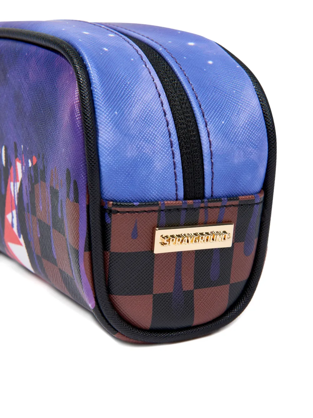 Sprayground Toilettas met print en haaientand Paars