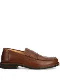 Astorflex penny-strap leather loafers - Brown