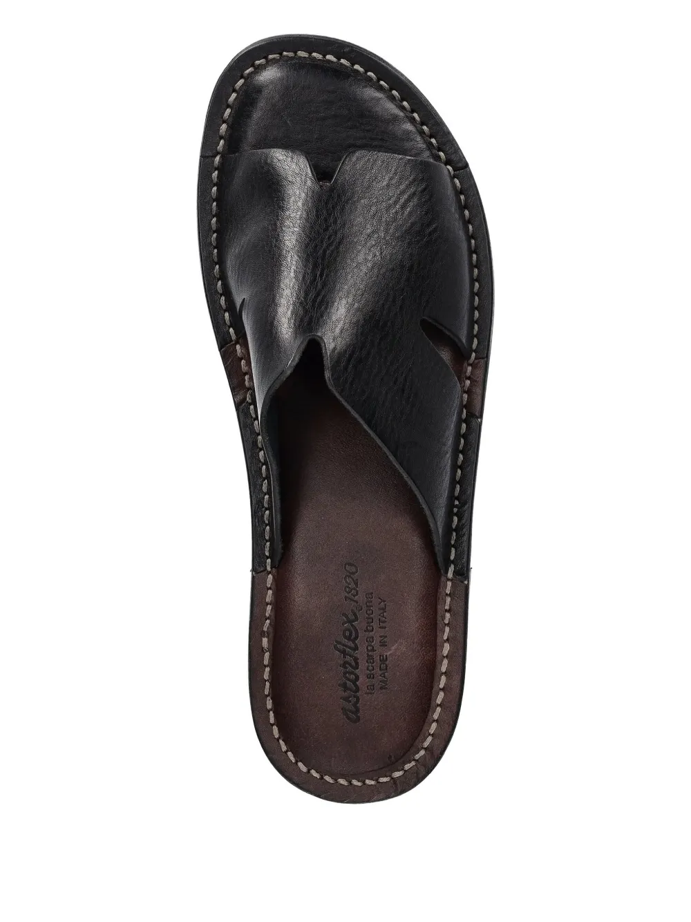 Astorflex Haichiflex leather sandals Black