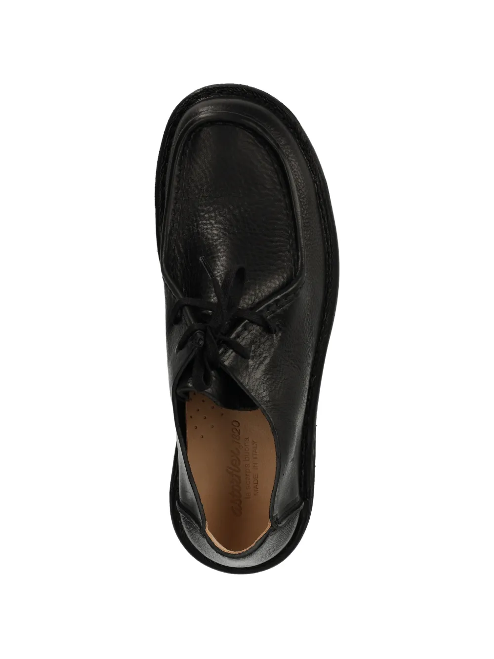 Astorflex Loafers met veters en chunky zool Zwart