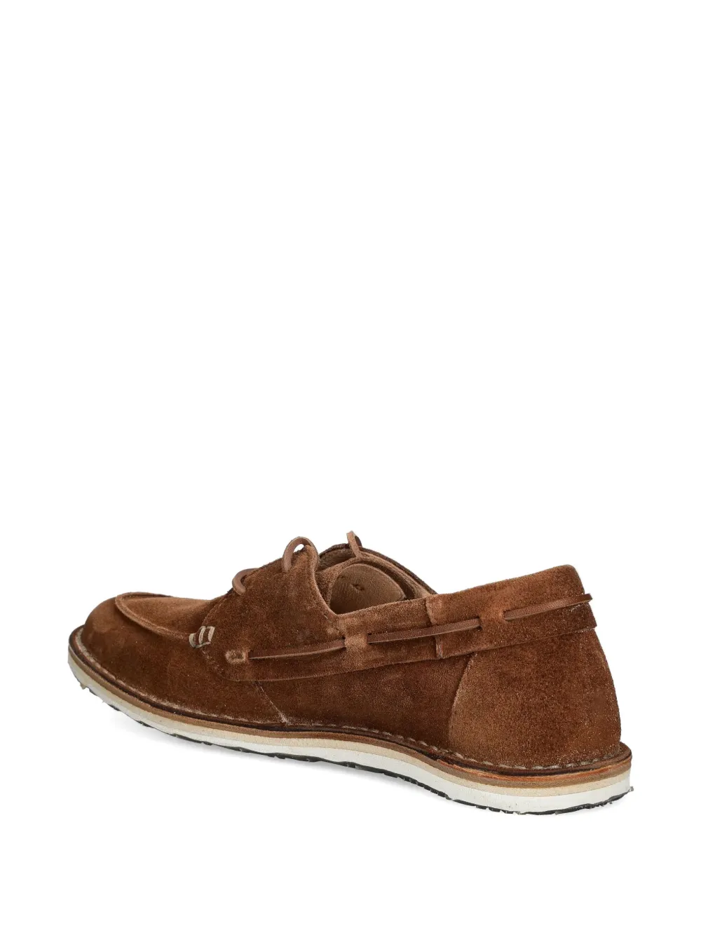Astorflex suede lace-up boat shoes Brown