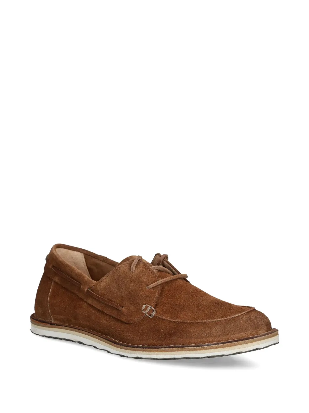 Astorflex suede lace-up boat shoes Brown