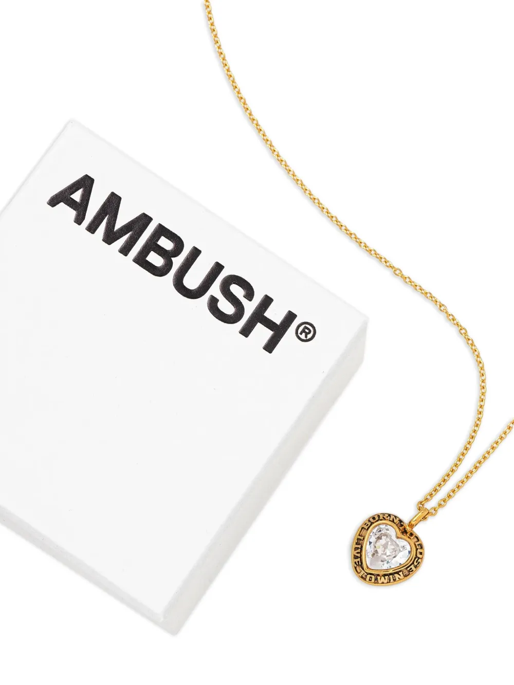 AMBUSH ハートシェイプ ネックレス | ゴールドトーン | FARFETCH JP