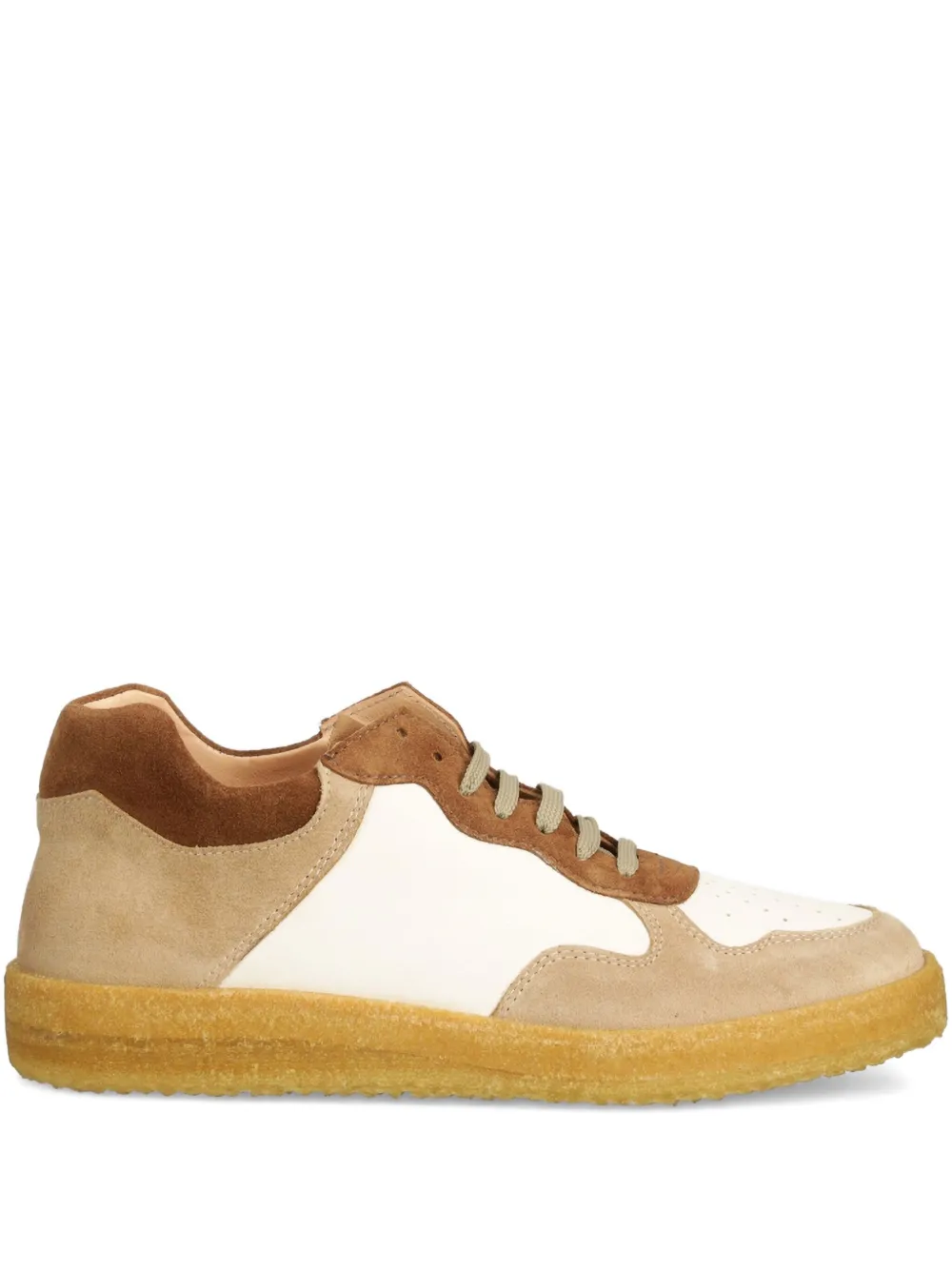 Astorflex Suede Panelled Sneakers In Brown
