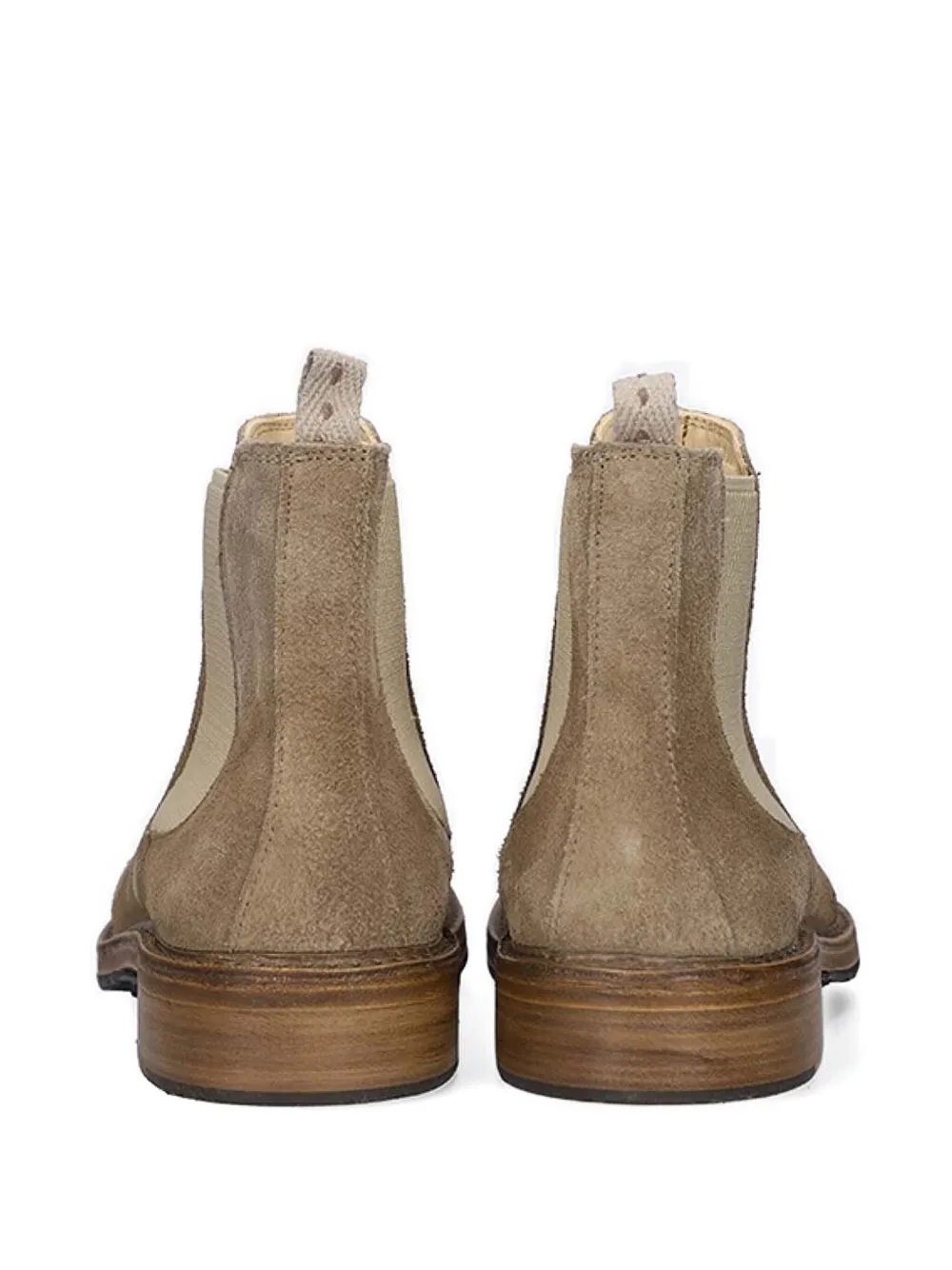 Astorflex Elastic-panel Suede Boots In Gray