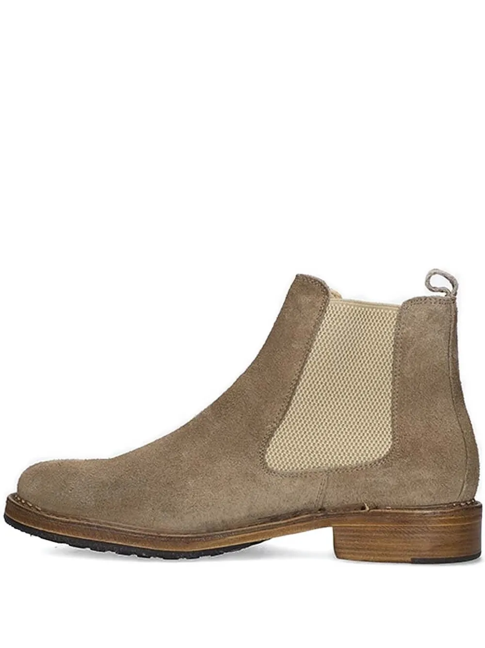 Astorflex elastic-panel suede boots Neutrals