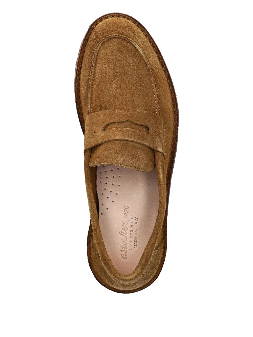 Astorflex penny suede loafers Brown
