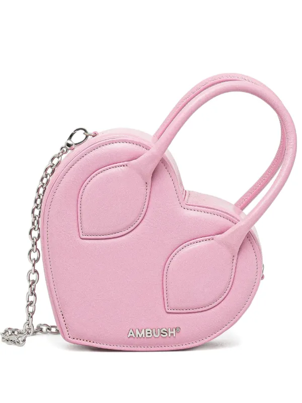 AMBUSH ハート ハンドバッグ | ピンク | FARFETCH JP