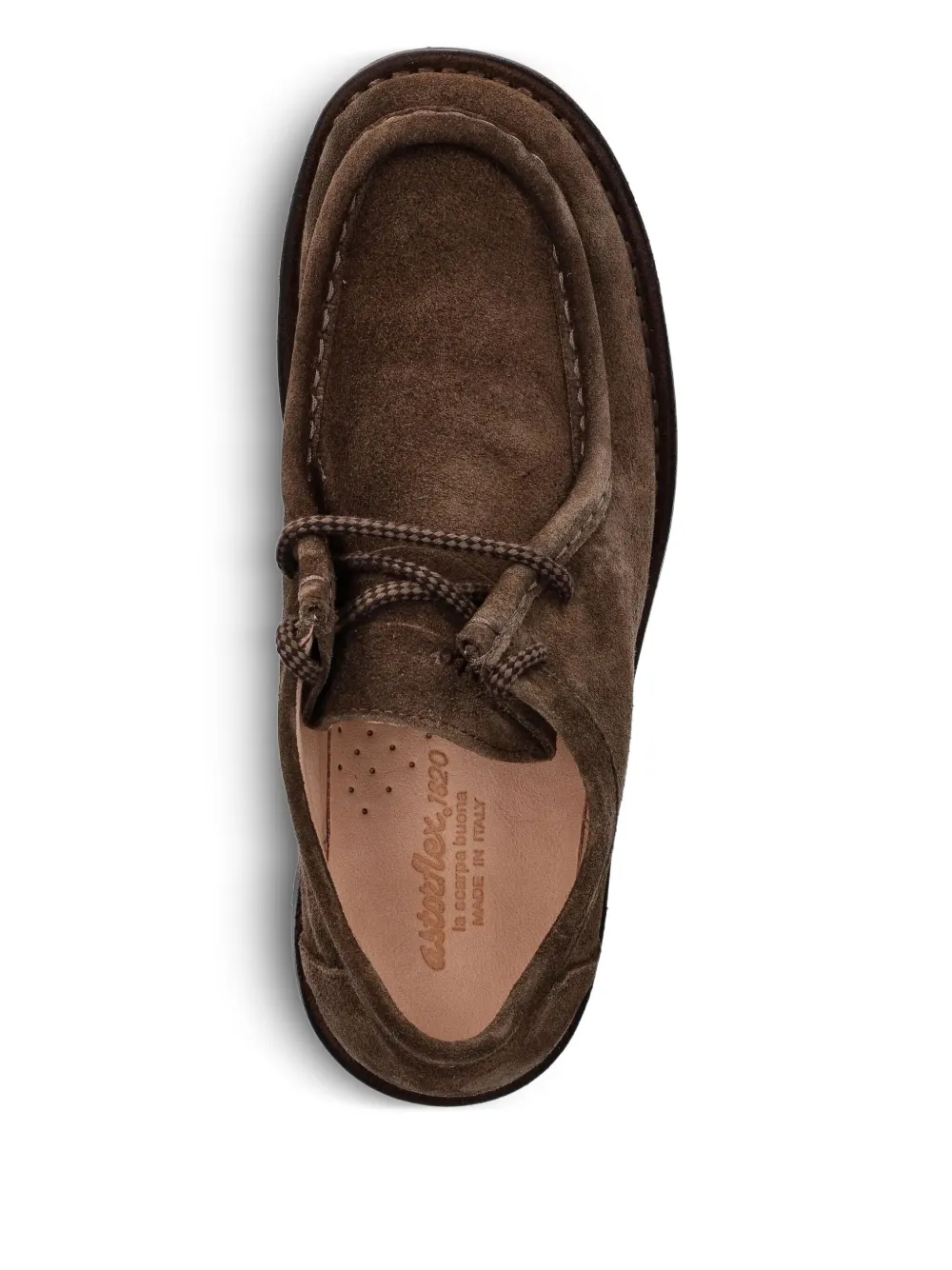 Astorflex suede lace-up derby shoes Brown