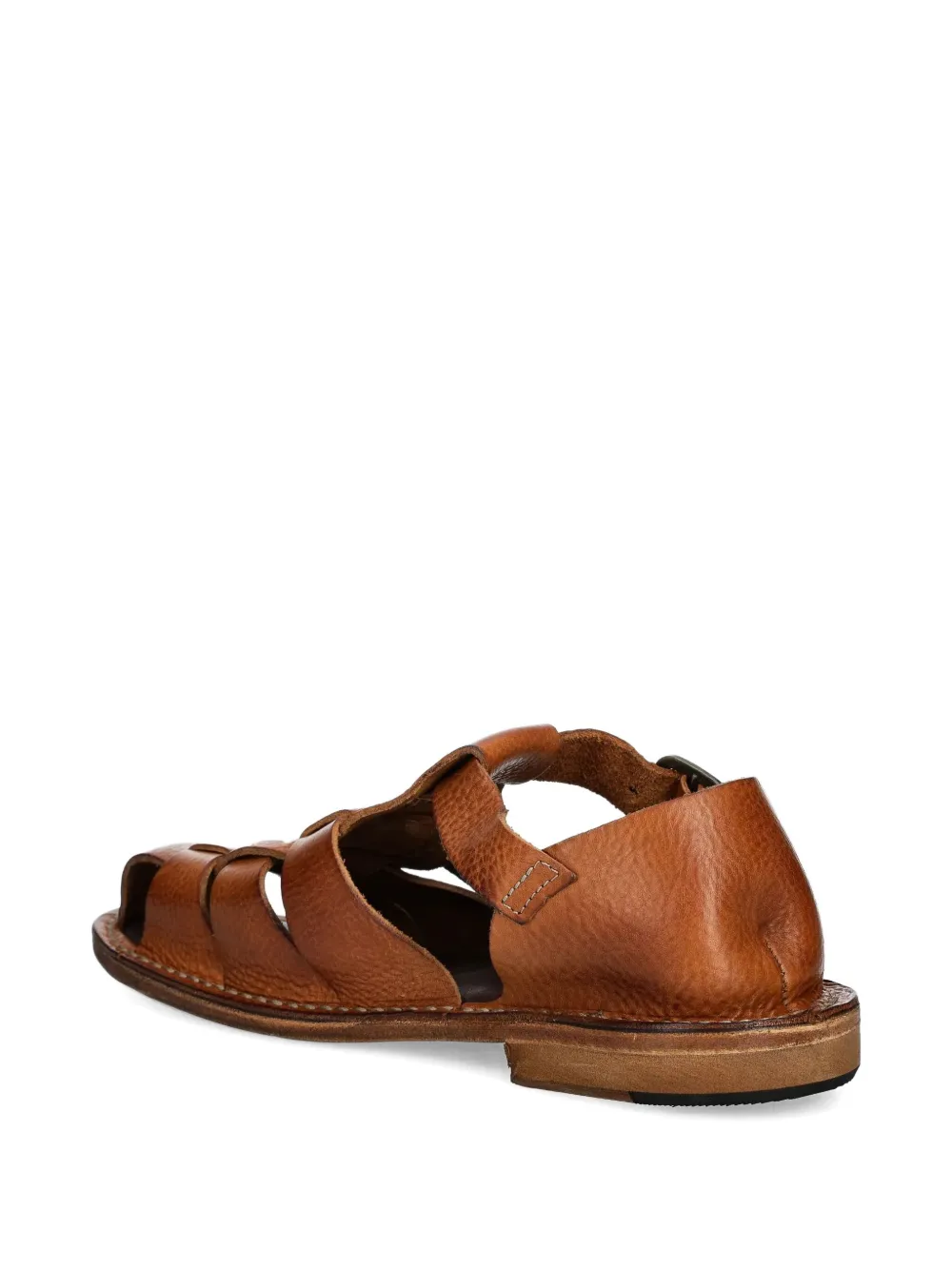 Astorflex leather buckle sandals Brown
