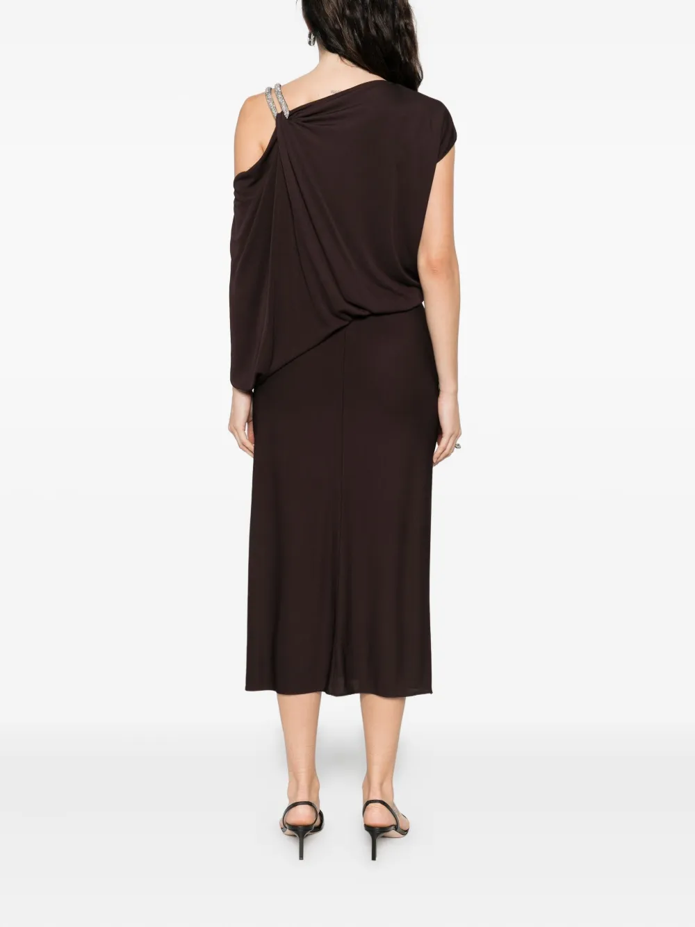 TOM FORD Asymmetrische jurk Bruin