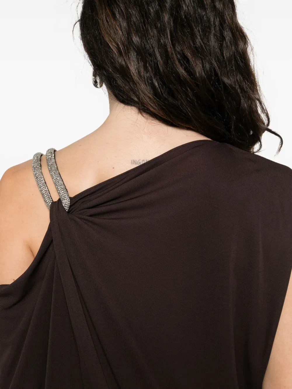 TOM FORD Asymmetrische jurk Bruin