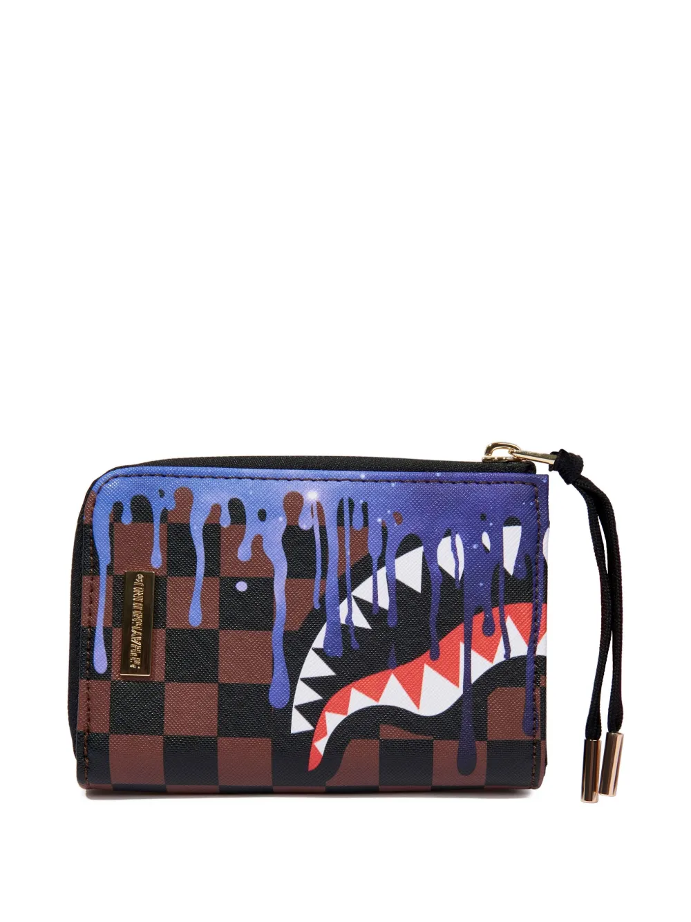 Sprayground kid Geruite portemonnee met rits Bruin