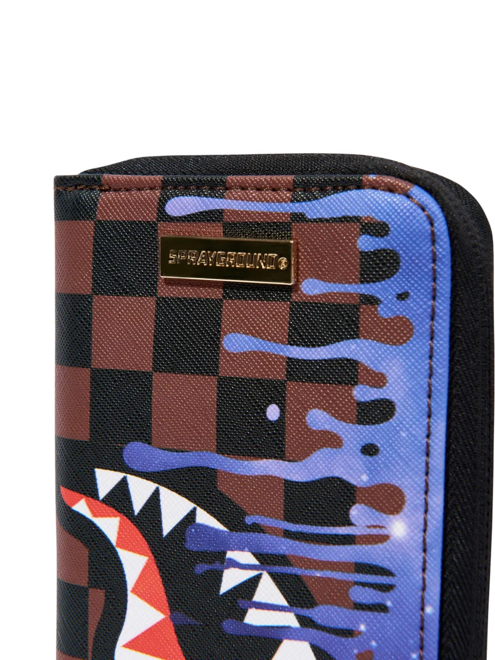 sprayground kid Geruite portemonnee met rits Bruin
