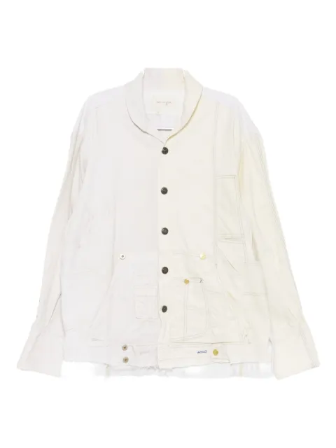 Greg Lauren 디스트레스드 코튼 셔츠 재킷