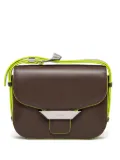 Kenzo Ribbon leather flap bag - Brown