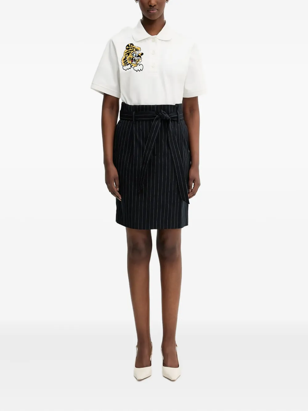Kenzo x Verdy polotop met geborduurde tijger Wit
