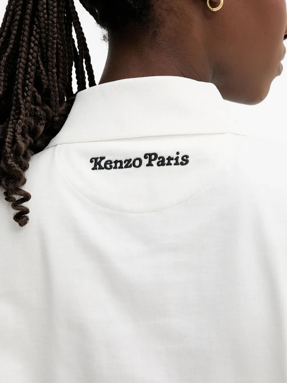Kenzo x Verdy polotop met geborduurde tijger Wit