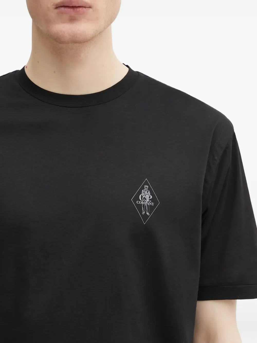 C.P. Company T-shirt met logoprint Zwart