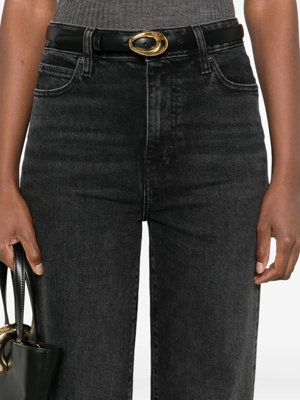 FRAME High-waist jeans Zwart