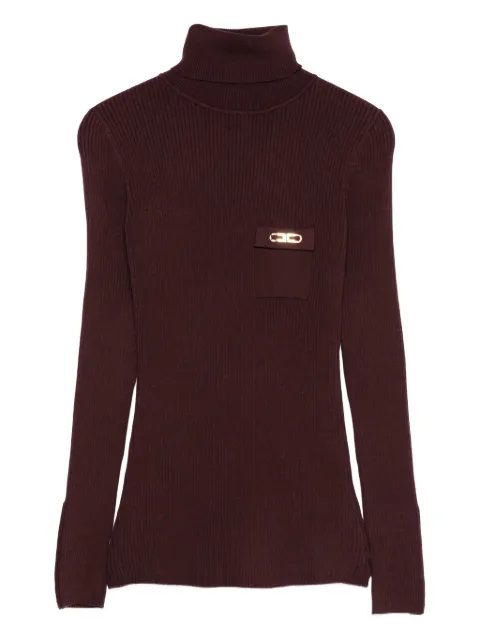 Elisabetta Franchi ribbed turtleneck top
