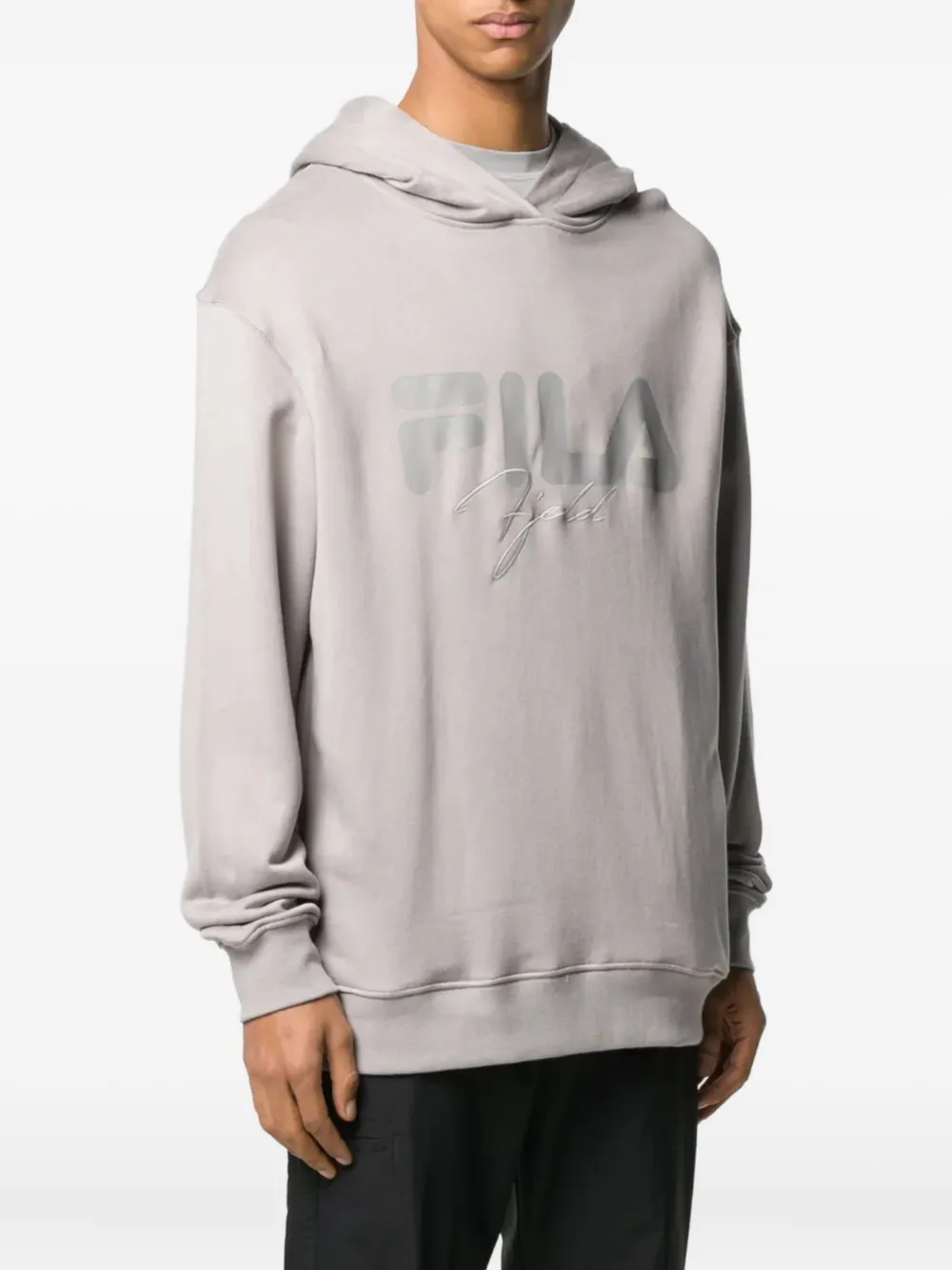 Fila Hoodie met geborduurd logo Grijs