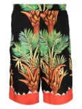 Endless Joy palm-tree print shorts - Black