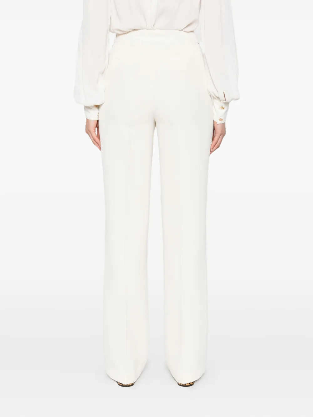 TWINSET chain-embellished trousers Beige