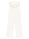 TWINSET chain-embellished trousers - Neutrals