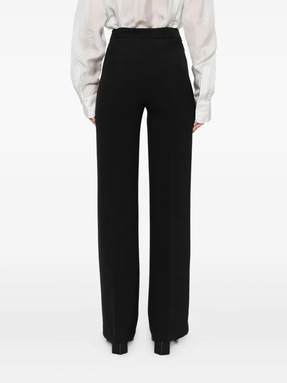 TWINSET Broek met wijde pijpen Zwart