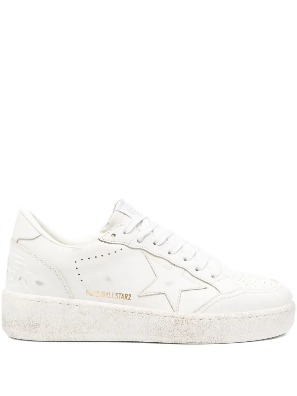 Golden Goose Ball Star leather sneakers White