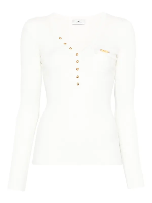 Tシャツ・カットソー ELISABETTA FRANCHI Women Tops MA01851E2270 White 31034571_60360641_600.jpg