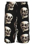 Endless Joy skull-print elasticated-waist shorts - Black