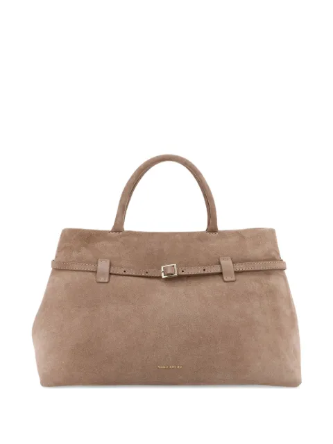 Manu Atelier Le Cambon 35 buckle-fastening suede handbag
