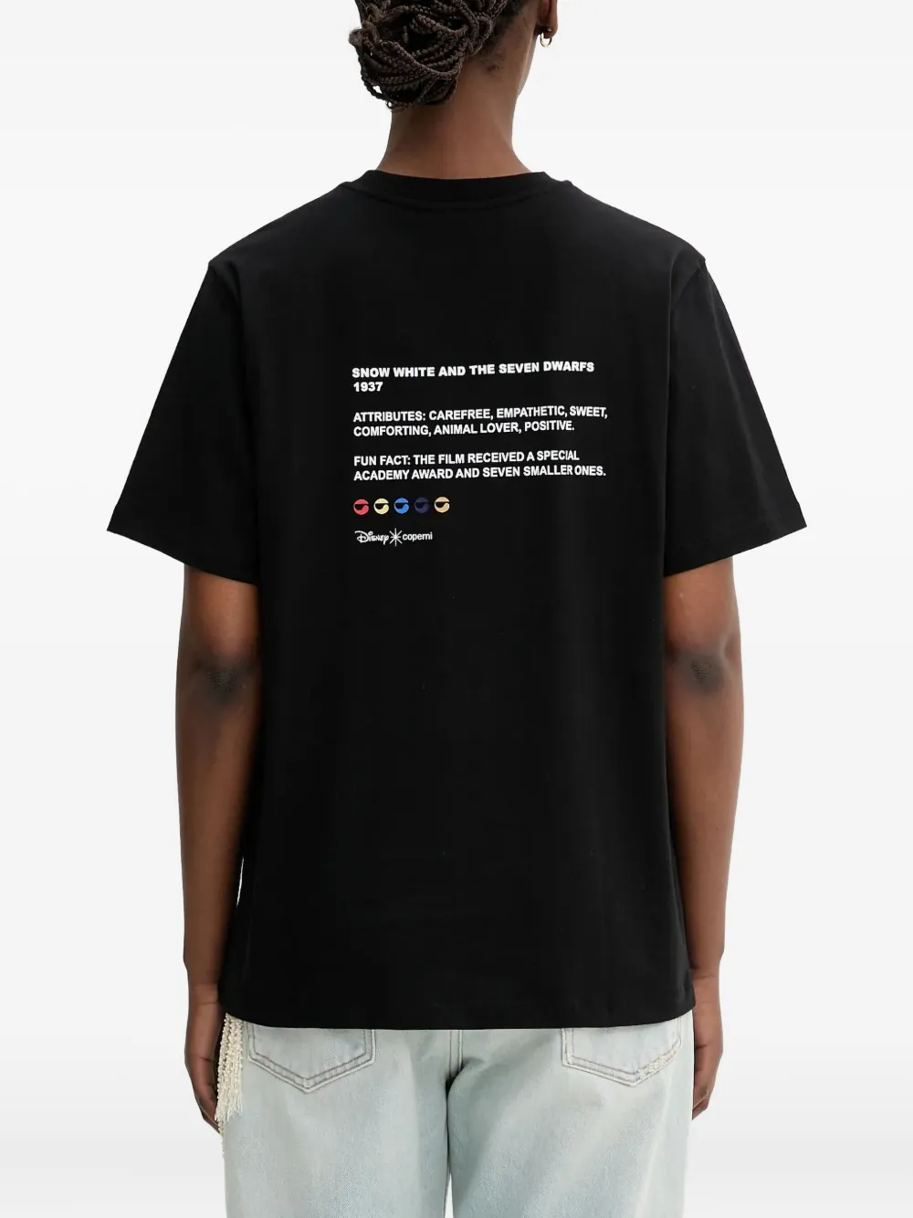 Coperni X Disney Snow White Graphic T-shirt In Black