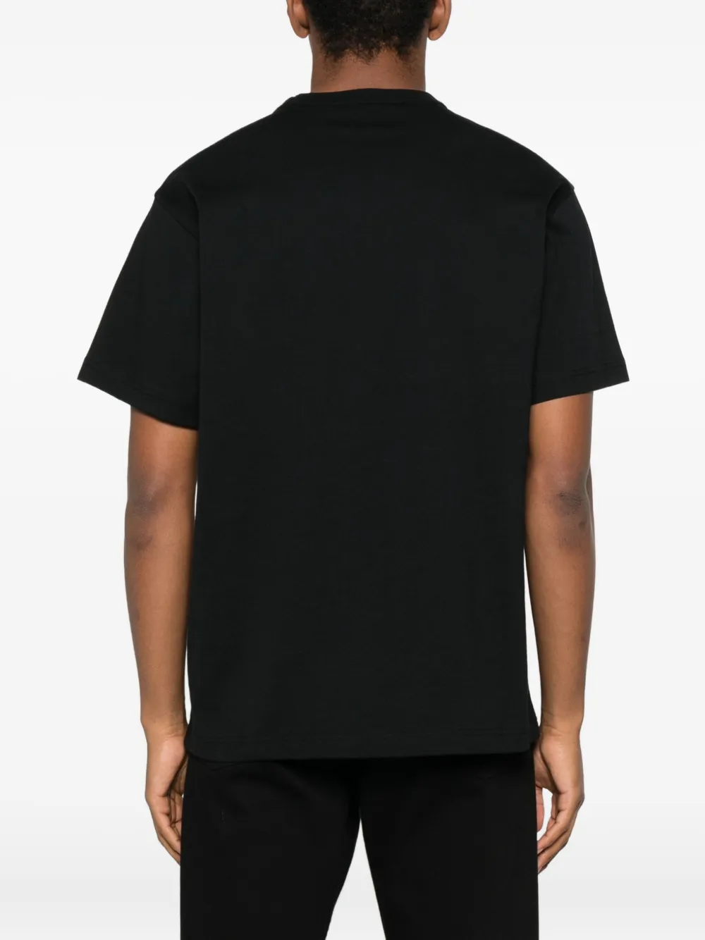 Versace Jeans Couture Katoenen T-shirt met barokprint Zwart