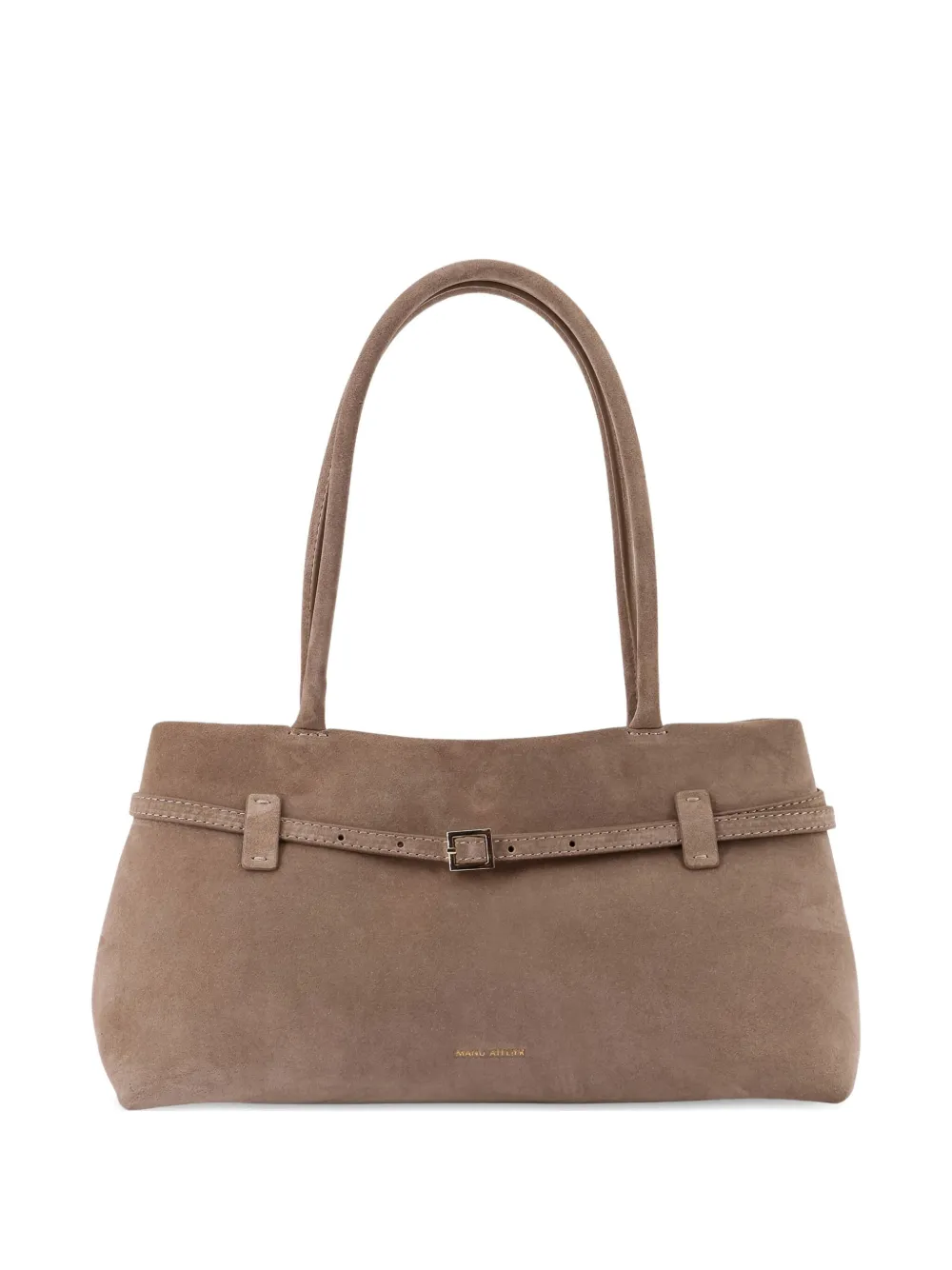 Manu Atelier Le Cambon East WeSt スエード ショルダーバッグ - ブラウン Manu Atelier Le Cambon East WeSt スエード ショルダーバッグ - ブラウン
