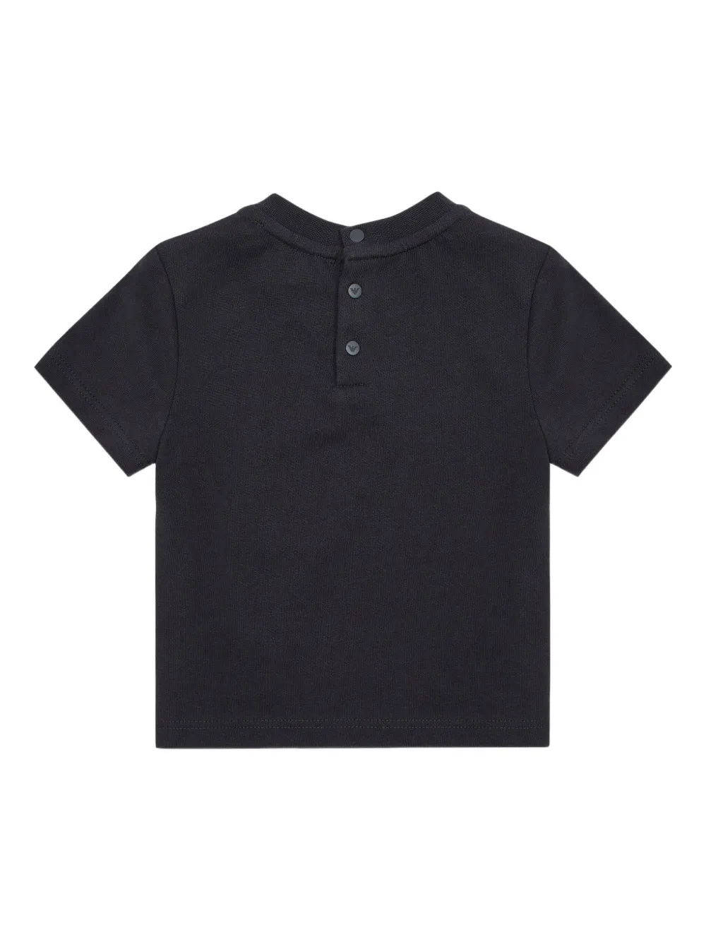 Emporio Armani Kids patch-detail T-shirt Blauw
